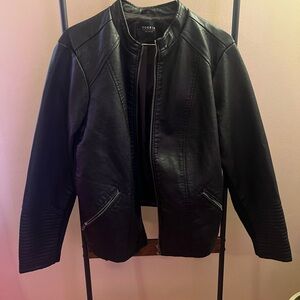Torrid Black Leather Jacket for Women